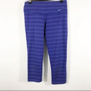 Nike Dri Fit Legend Zig Dot Cropped Leggings, S